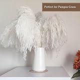 HUBUISH White Ceramic Vase 15cm Minimalist Modern Boho Home Decor view 5