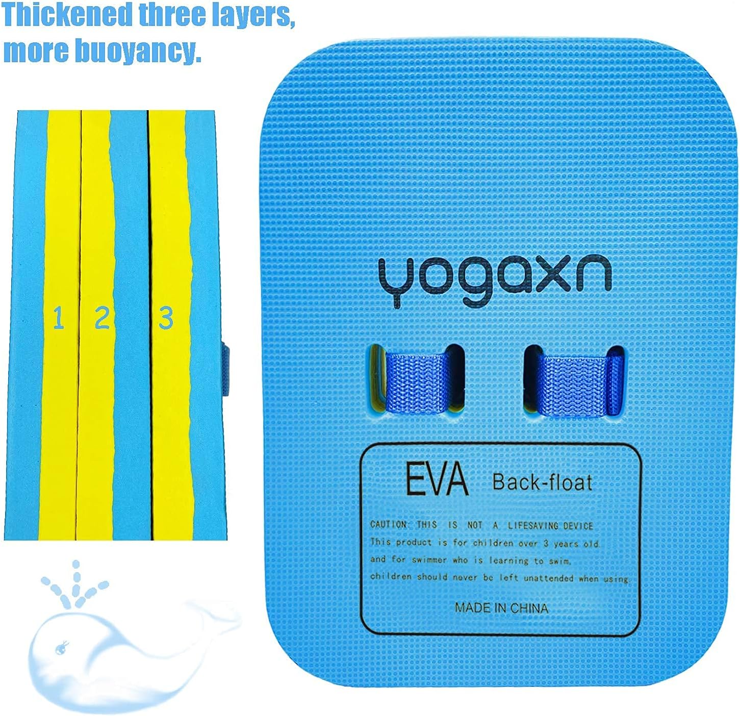 Back Float Safety Swim Trainer Small Adjustable Layered Bubble Belt Swimming Equipment with Safety Clips Float for Boys and Girls or Toddlers Kids Sports Pool Course Assisting Children to Learn(Small): Sports & Outdoors