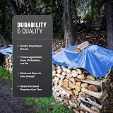 Keplin Tarpaulin Cover 2x3m 70gsm Waterproof PE Material Blue Heavy Duty view 5