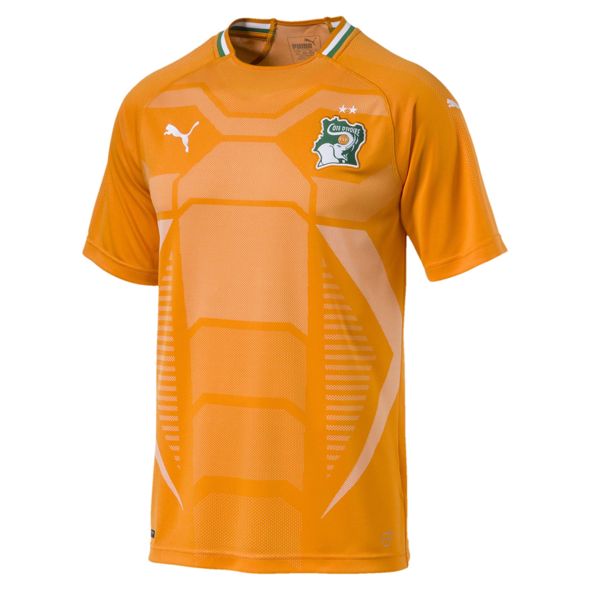 PUMA 2018-2019 Ivory Coast Home Football Soccer T-Shirt Jersey