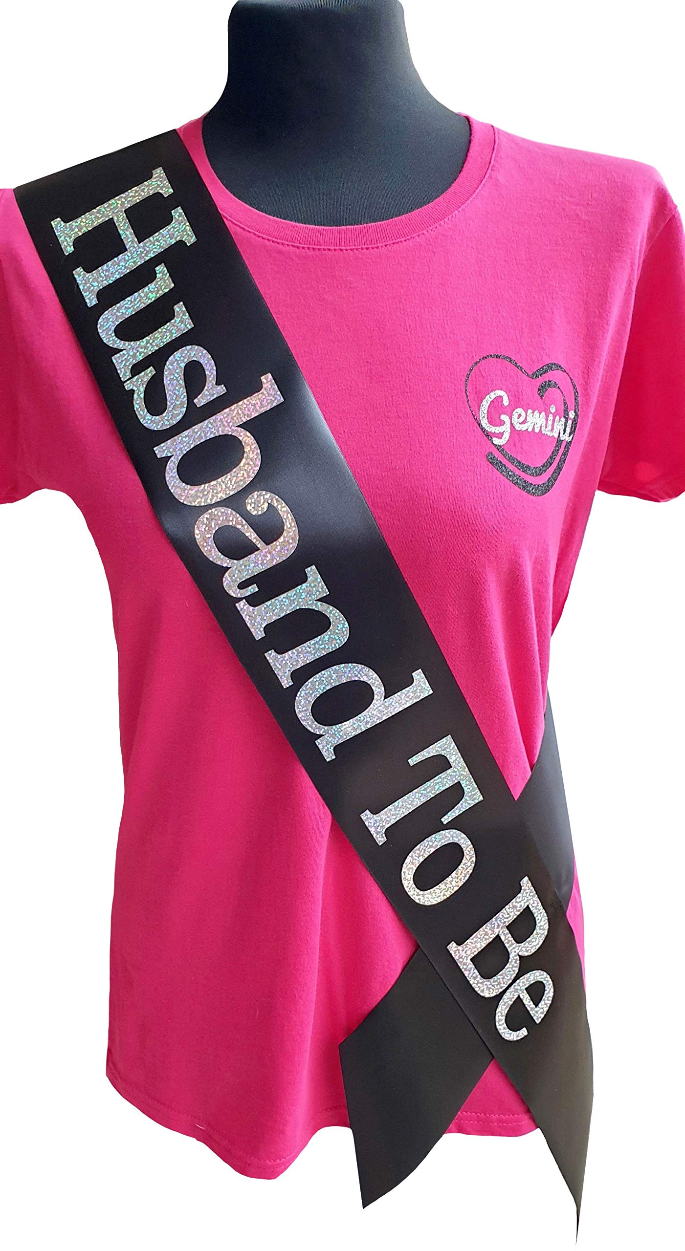 Gemini Ribbons - Husband To Be Sash - Holographic - Stag Do - Mens - Gift - Outfit - Bachelor - Decoration