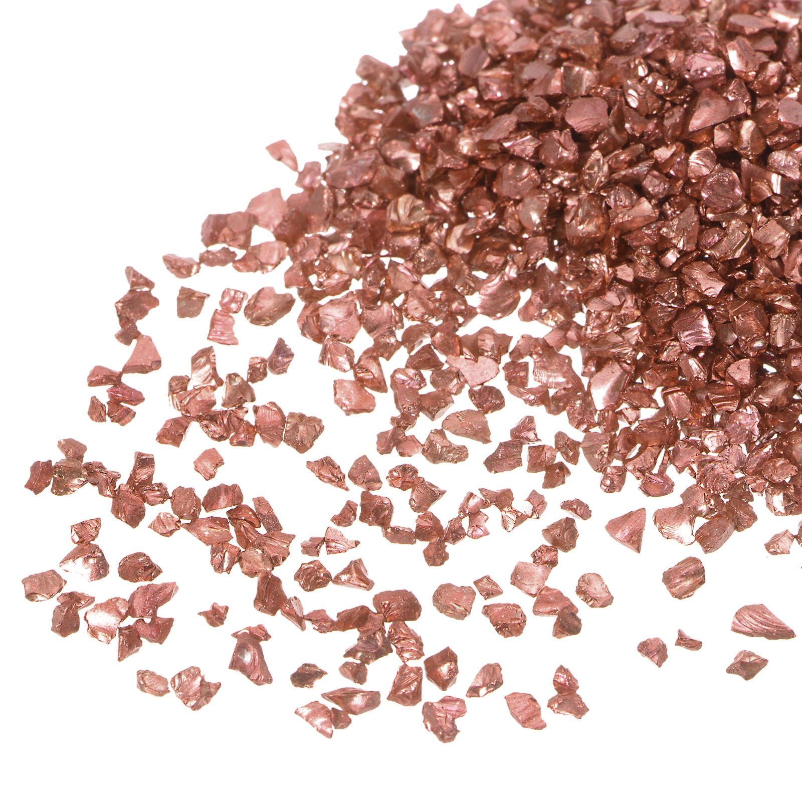 Kozelo 10pcs Crushed Glass Chips - [2-4mm x 100g] Irregular Metallic Glass Wine Red for DIY Decoration Crafts Nail Art Use, Electroplated Surface