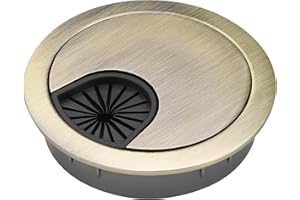 PETUTU 2 Pack 2 Inch Metal Desk Grommet for Wire Organizer, Bronze