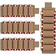 Aileokeio 4 Packs 6 Rounds Shotgun Side Saddle Carrier 12/20 Gauge Shotgun Shell Holder Molle Buttstock Shotgun Card with Adhesive Back Sticker