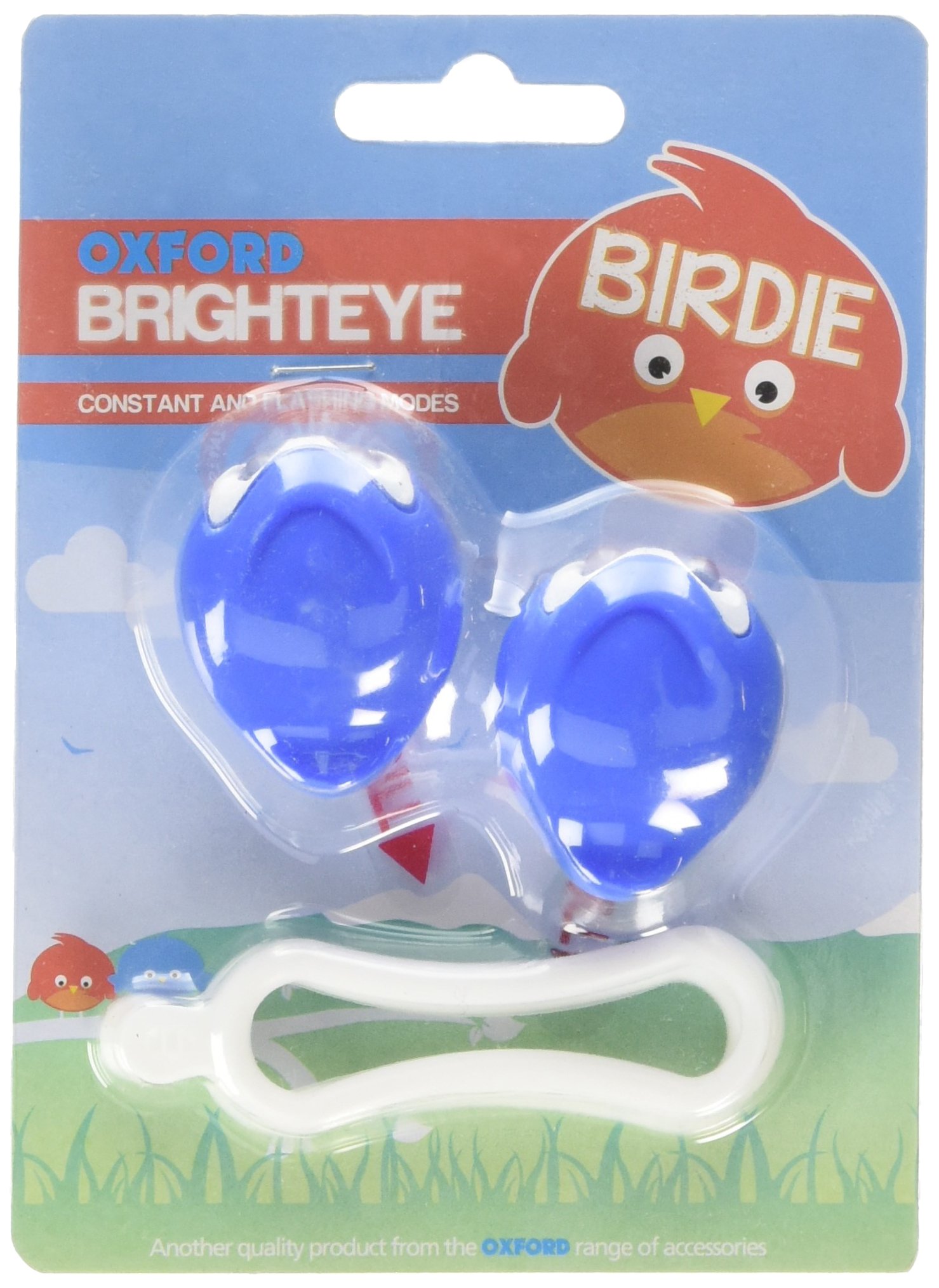 Oxford Kid's Bright Eye Universal Silicon Birdie Bike Light Set - Blue