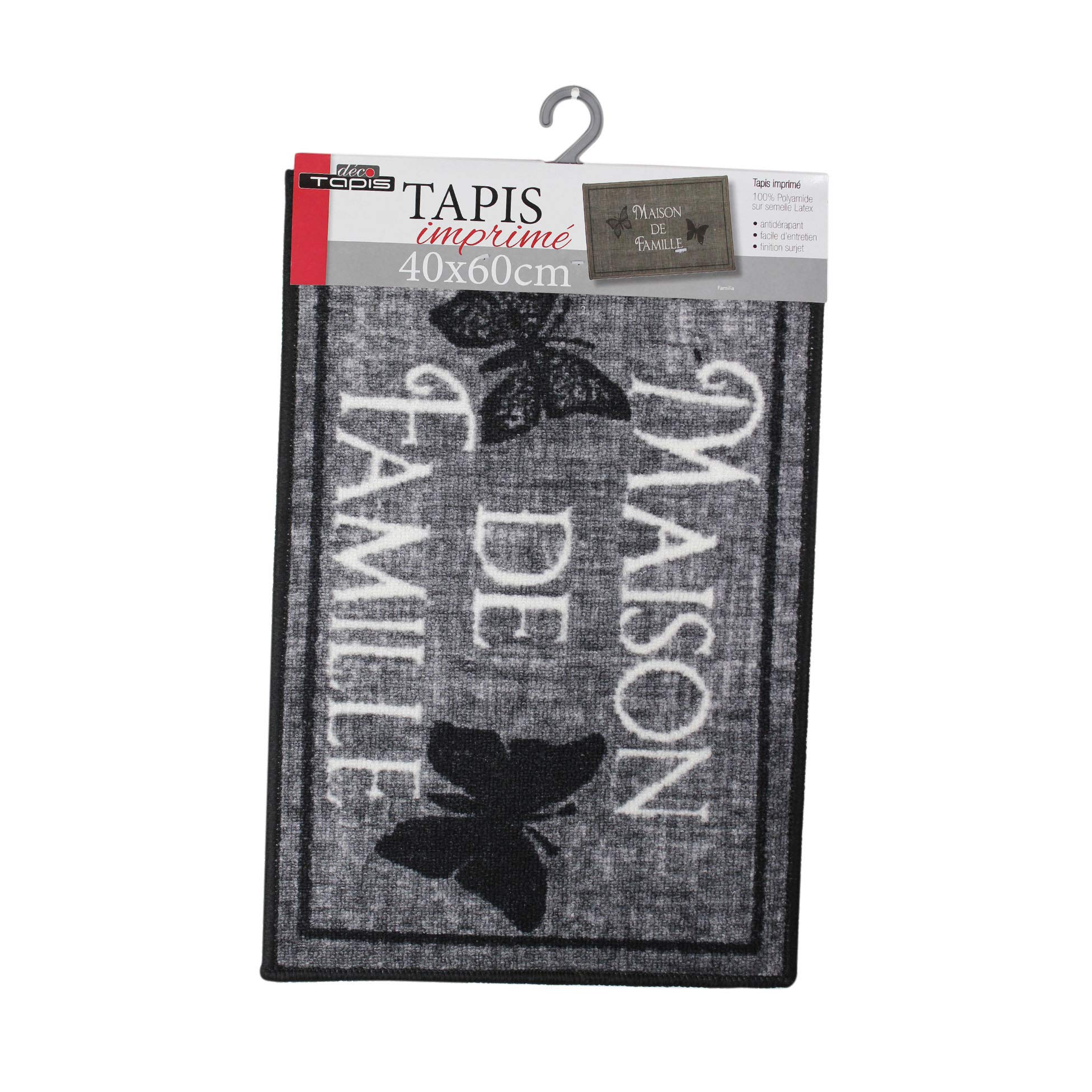 Tapis Déco Decorative Rug Rectangular 40 x 60 cm Printed Family Design