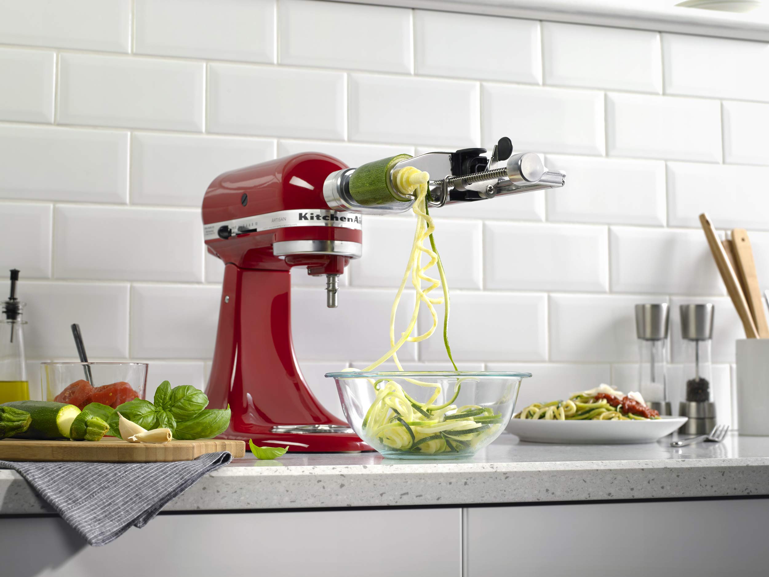 How to Use a KitchenAid Spiralizer? Press To Cook