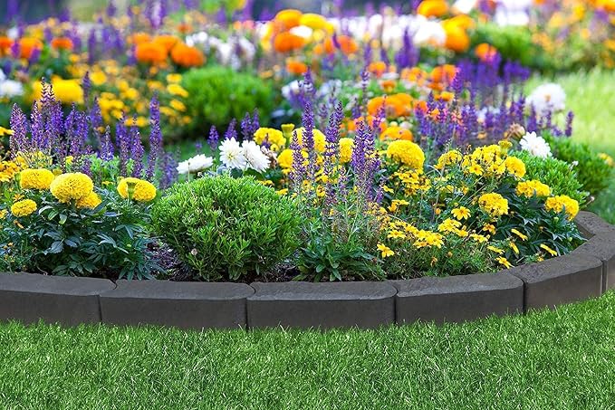 Gardening-Naturally Flexi Curve - Borde de Goma Reciclado para ...