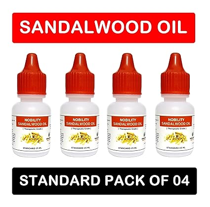 NOBILITY Sandalwood Essential Oil - Standard - Pack of 04 - Size: 15 ML in each