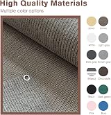 SUNNY GUARD 3'x10' Brown Grey Balcony Privacy Screen Heavy Duty Mesh Windscreen view 5