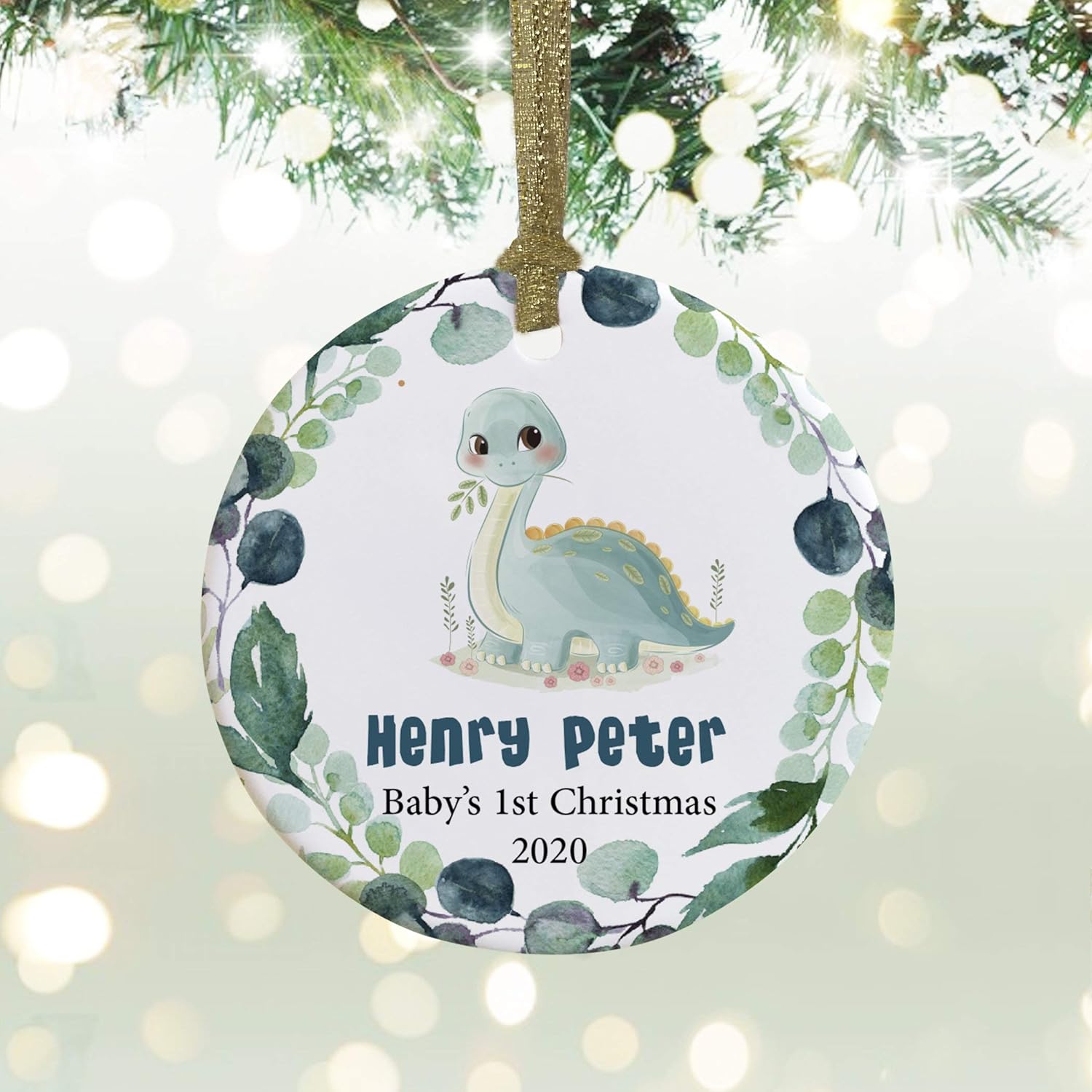 personalised baby christmas decorations