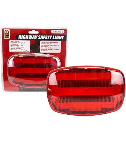 North American Signal PSLM2-B, Battery Operated LED Warning Light, Blue