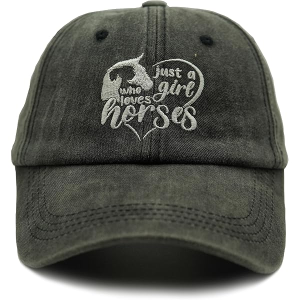 Women's Custom Ride Like A Girl Barrel Racer Racing Horse Hat Baseball Or High Ponytail Cap Handmade Cute Funny Pun Gift For Her Wife Mom Daughter Sister Friend