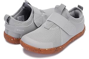 WHITIN Little/Big Kid Wide Width Barefoot Shoes | Boys/Girls Minimalist Elastic Opening Sneakers | Flexible- Zero Drop Sole