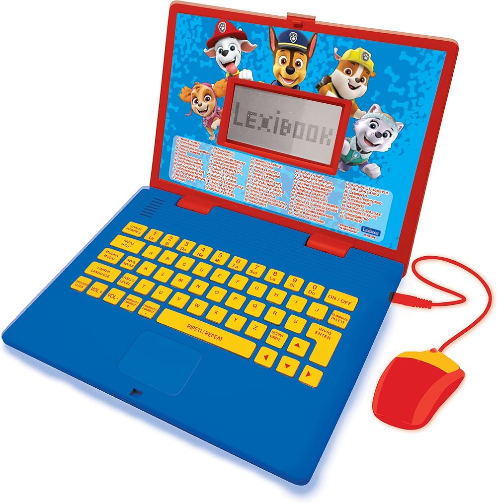 LEXIBOOK Paw Patrol Educational Laptop Italian English 124 Activities