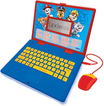 LEXIBOOK Paw Patrol Educational Laptop Italian English 124 Activities