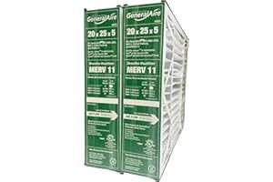 GeneralAire 4551 Furnace Filter | Actual Size 19 5/8" x 24 3/16" x 4 15/16." (20x25x5) | Replaces Part # 4501 | MERV 11 | Pac