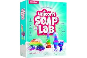Dan&Darci Unicorn Soap Making Kit - Girls Crafts DIY Project Age 6+ Year Old Kids Girl Gifts Science STEM Activity Teenage Ea