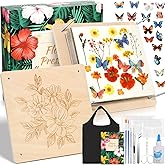 Cruzix 11x11 Large Flowers Press Kit, 10-Layer Wooden Pressing Kit for Adults DIY Flower Preservation & Dried Flowers Art Bookmark Frame Wedding Flower Drying, Gift for Craft Lovers with Storage Bag