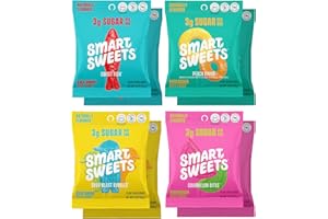 SmartSweets Variety Pack, 1.8oz (Pack of 8), Candy With Low Sugar & Calorie, Healthy Snacks For Kids & Adults - Sweet Fish, Sourmelon Bites, Peach Rings, Sour Blast Buddies