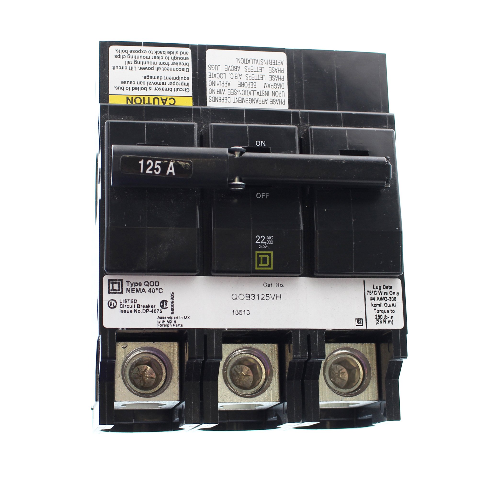 thumbnail image 2 of Schneider Electric QOB250VH 50-Amp Circuit Breaker - 240V Molded Case 2 of 13