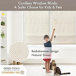 Madison Park Galen Cordless Roman Shade, 31"W x