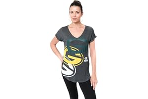 ICER BRANDS Ultra Game Women’s NFL Official Super Soft Modal Vintage V-Neck T-Shirt