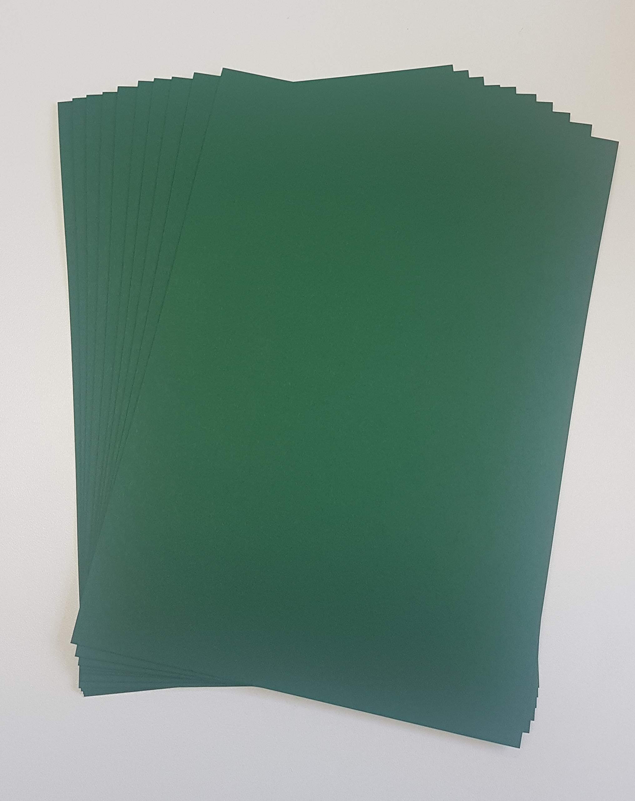 Stella Crafts A4 Xmas Green Card Stock x 10 Sheets, 240gsm (297mm x 210mm)