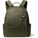 Michael Kors Sable Medium Backpack, Gold-Tone Hardware/Pebble Leather/Ivy