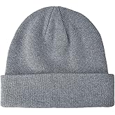 PHILIGHTS 100% Cotton Beanie Hat Knit Winter Hats for Women Men, Slouchy Beanies Cuffed Skull Cap Womens Warm Ski Hat