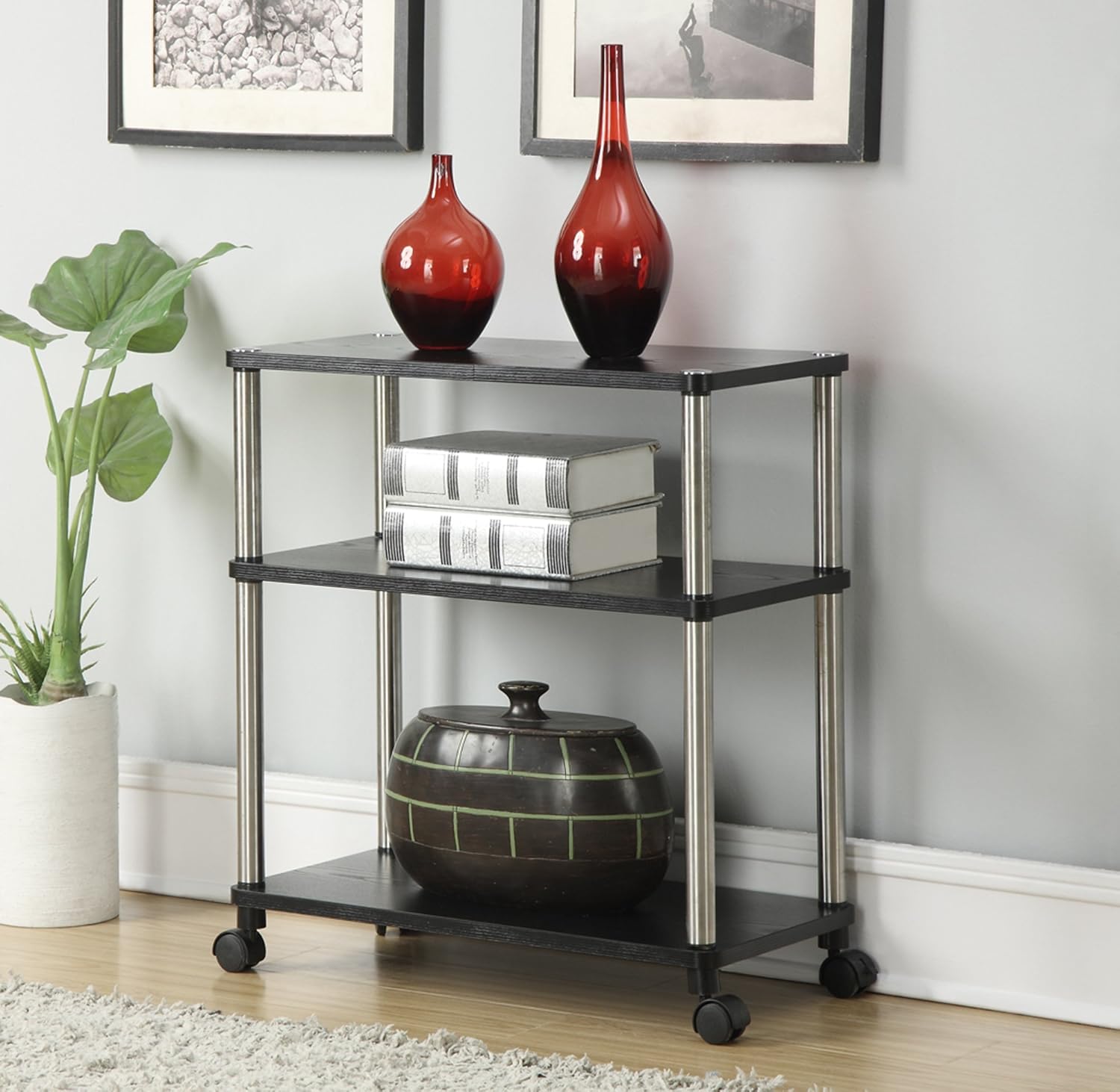 Convenience Concepts Designs2Go Office Caddy, Black: Furniture & Decor