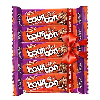 Britannia Bourbon (4+1) 500g On Pack Combo