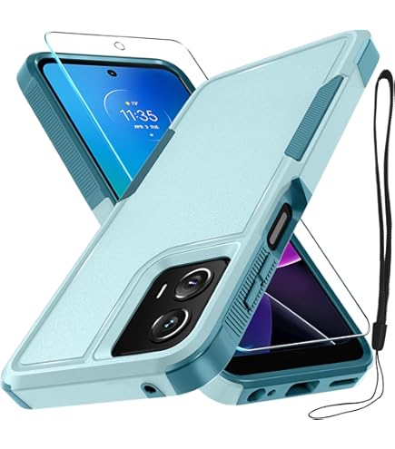Nancheng For Moto G Power 2022 / Motorola G Play (2023) Case, For Moto G Pure 2021 Phone Case Cute Girls Women Shockproof Protective Cover With Ring Stand Strap Lanyard