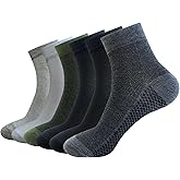 6 Pack Mens Ultra Thin Breathable Socks Summer Mesh Cotton Business Dress Sock