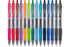 Pilot G2 Premium Retractable Gel-Ink Rolling Ball Pens, Bold Point (1.0mm), 1.0 Gel Pens, Assorted, 14-Pack - Ideal for School, Journaling, & Office Writing