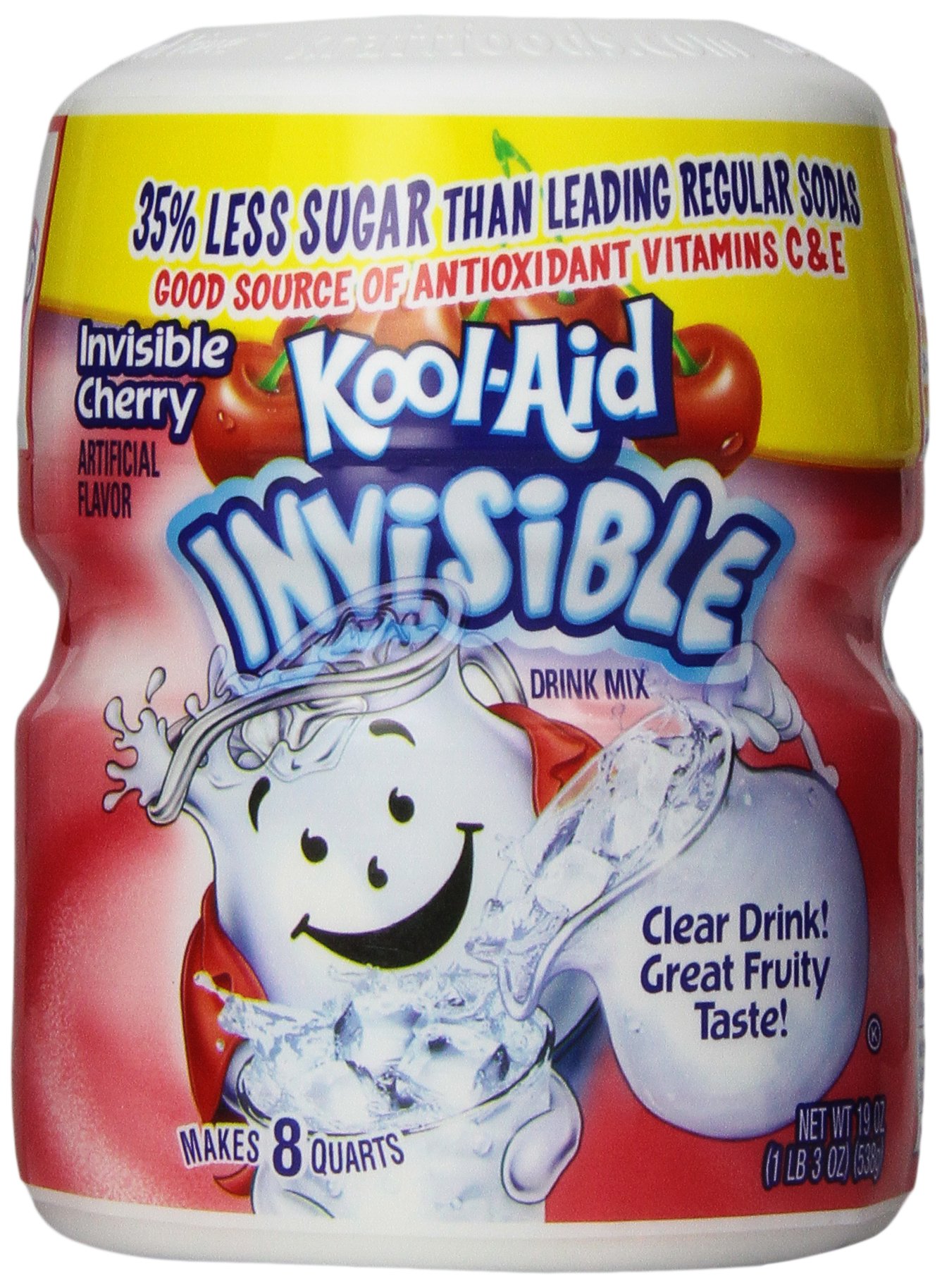 KoolAid Flavored Drink Mix, Sugar Sweetened Cherry, 19