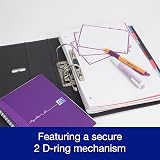 Oxford Premium A4 Lever Arch File Purple Single Folder Heavy Duty 70mm Spine view 5