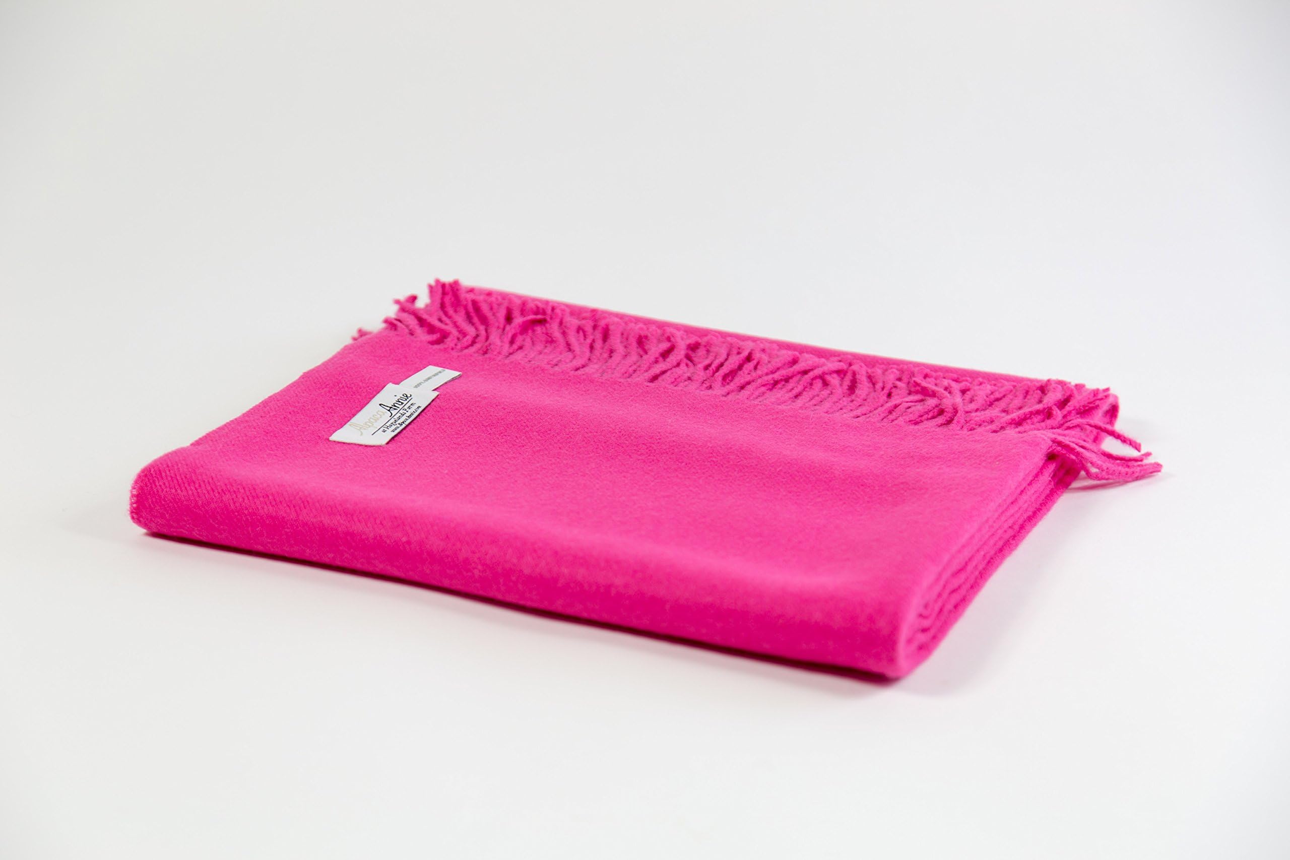 Baby Alpaca Throw (Raspberry)