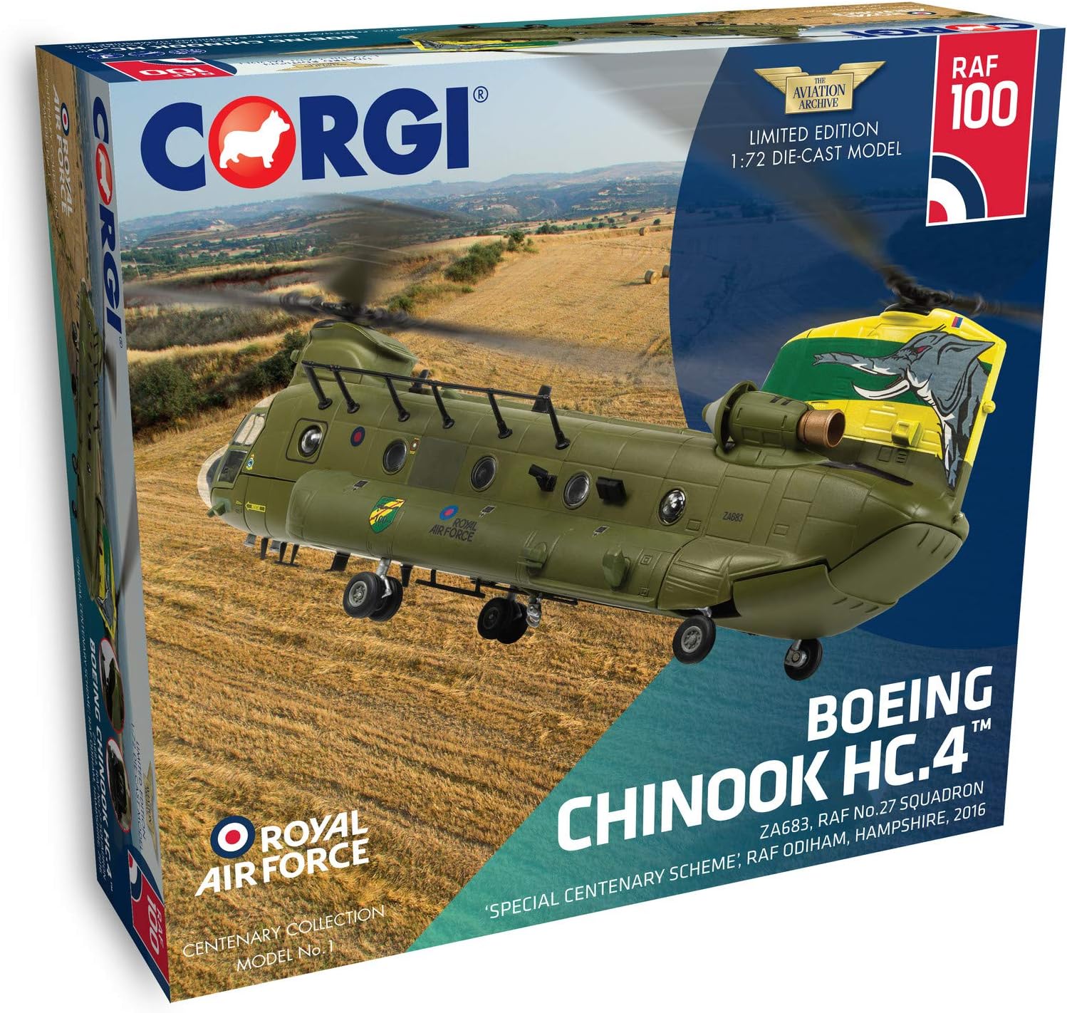 diecast chinook helicopter