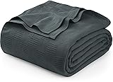 Utopia Bedding Smoke Gray 100% Cotton Blanket [Big