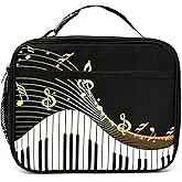 Droerfes Music Insulated Lunch Box Reusable Lunch Bag Women Men Cooler Tote Bag For Kids Boys Girls Work Picnic School Office