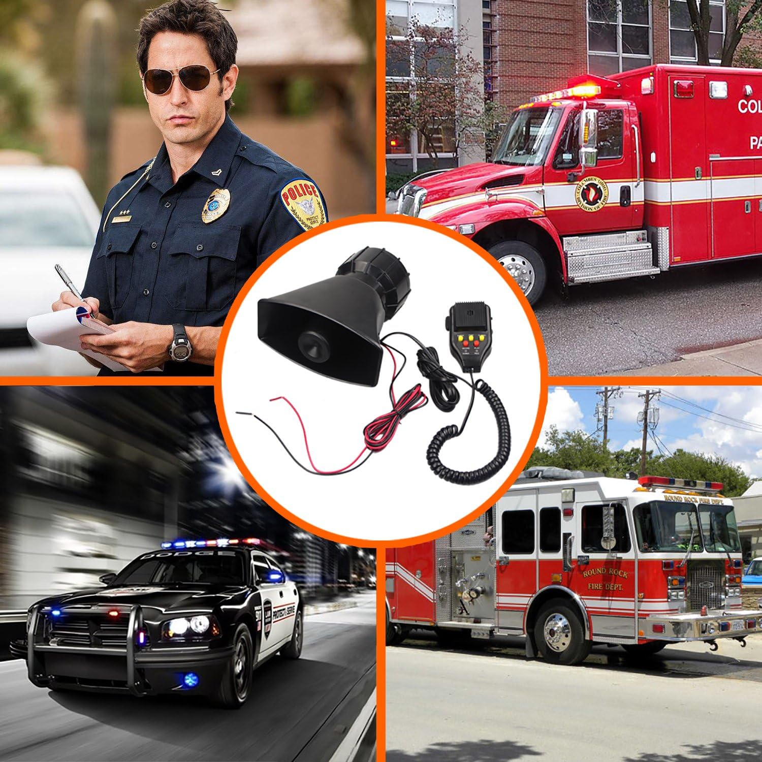 gampro car siren speaker