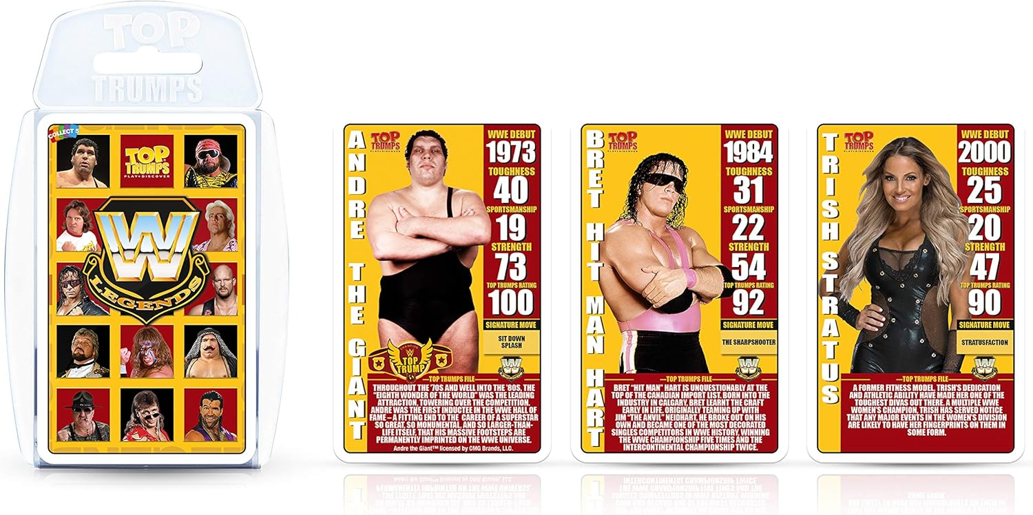 Winning Moves Top Trumps WWE Legends Edition Card Game, Yellow, Small - Image 3