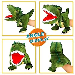 Easfan Plush Dinosaur Hand Puppet with Movable