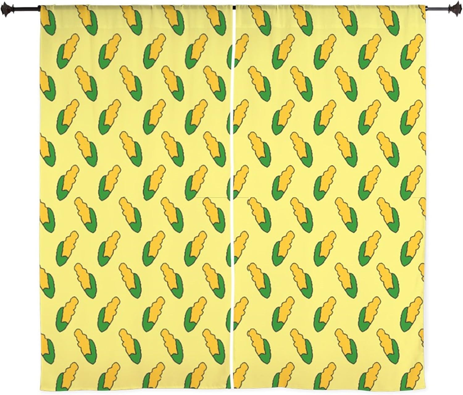 Sunningq Simpsons Corn Cob Polyester Shower Liner 72 X 72 Inch