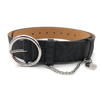Michael Kors Womens Buckle Logo MK Charm Belt With Togo | Ubuy display picture 3
