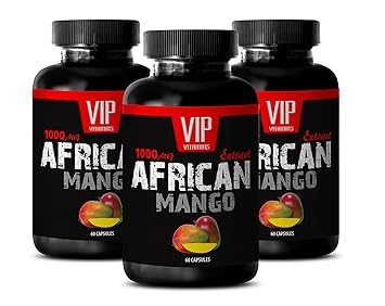 Libido booster for men sex - AFRICAN MANGO EXTRACT 1000MG - Mango supplement - 3 Bottle