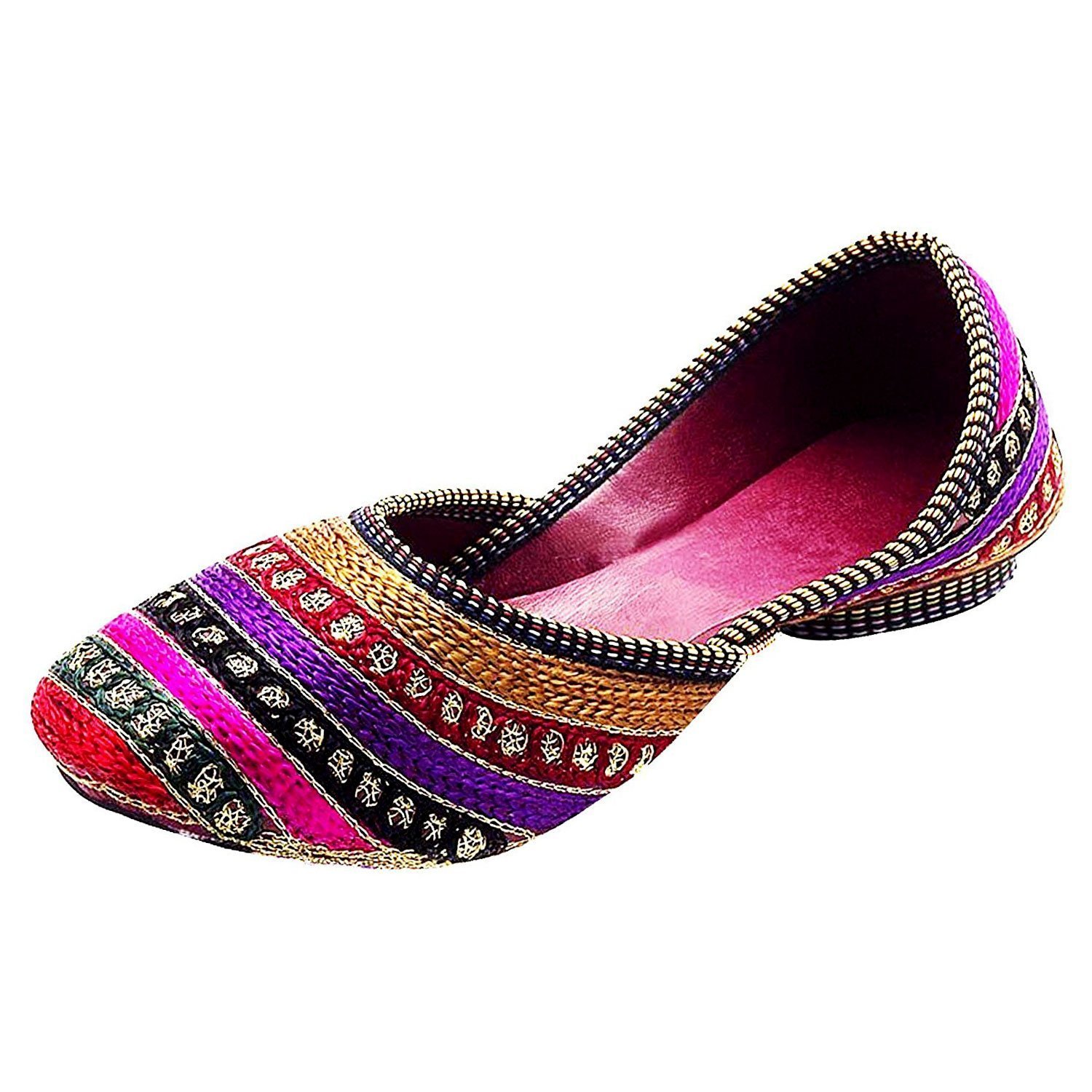 zaiva women and girls synthetic belly and slipper - multicolour (pack of 4)
