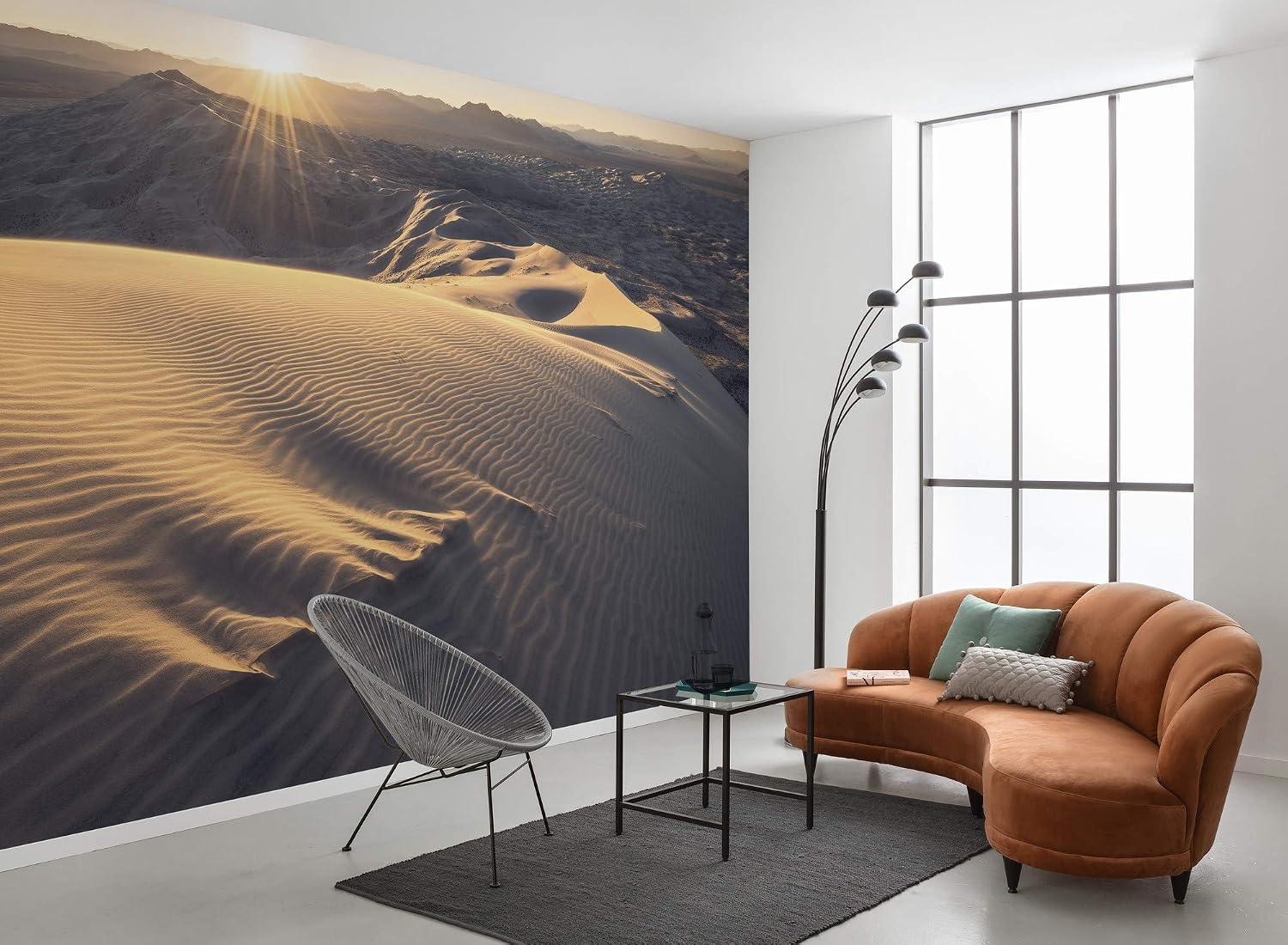 Komar SHX9-120 Non-Woven Photo Wallpaper Mojave Heights Design XXL Decoration Nature Landscape Bedroom Living Room Office Hallway 450 x 280 cm Wide x Height Multi-Coloured