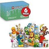 LEGO Minifigures Animal Series 28 6 Pack - Kids Toys in Sealed Mystery Boxes - Animal Themed Figures to Collect - Birthday Pa